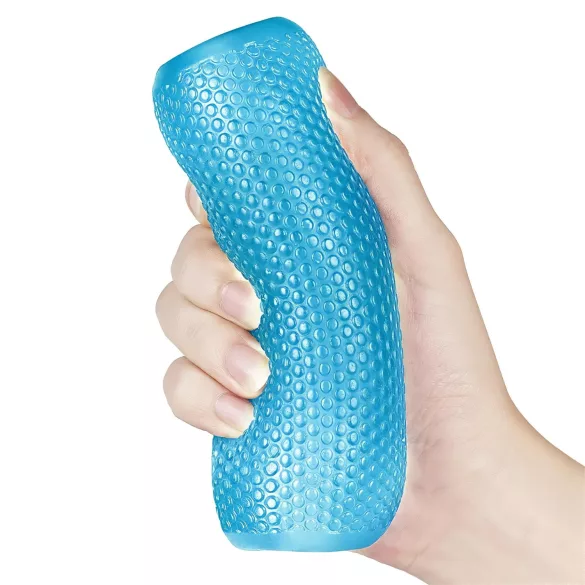 Lovetoy Training Master - masturbador duplo texturizado - silicone azul