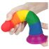 Lovetoy Prider - dildo realístico - 19cm - arco-íris
