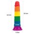 Dildo Realístico Arco-íris Lovetoy Prider 19cm