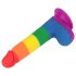 Lovetoy Prider - Dildo Realista com Testículos 20cm (Arco-íris)
