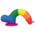 Lovetoy Prider - Dildo Realista com Testículos 20cm (Arco-íris)