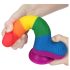 Lovetoy Prider - Dildo Realista com Testículos 20cm (Arco-íris)