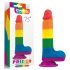 Lovetoy Prider - Dildo Realista com Testículos 20cm (Arco-íris)