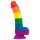 Lovetoy Prider - Dildo Realista Silicone 19cm (Arco-Íris)