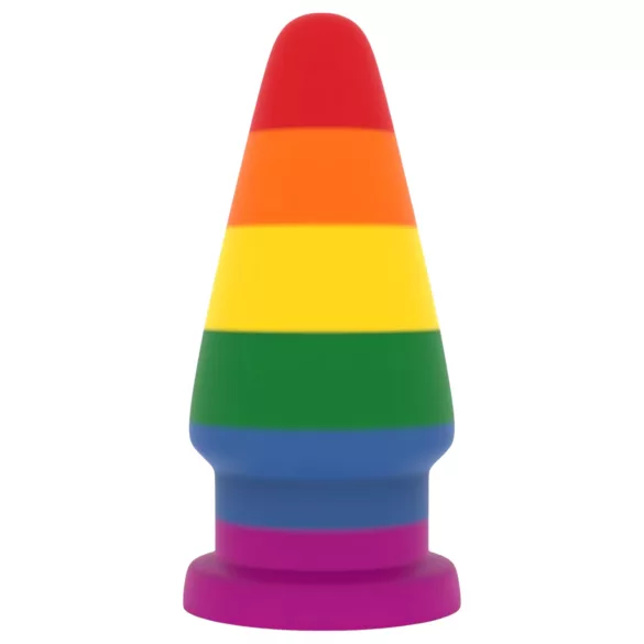Lovetoy Prider - plug anal - 15cm - arco-íris