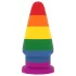 Lovetoy Prider - plug anal - 15cm - arco-íris