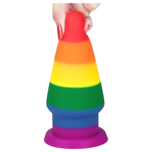 Lovetoy Prider - plug anal - 15cm - arco-íris