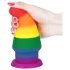 Lovetoy Prider - plug anal - 15cm - arco-íris