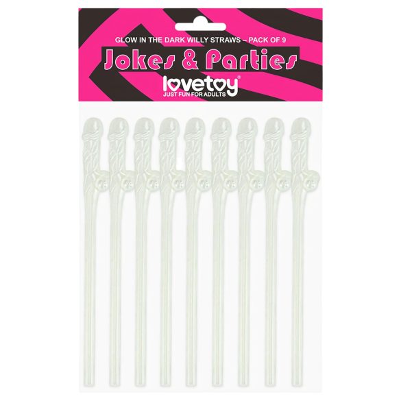 Lovetoy - Canudo Pênis Luminoso (branco)