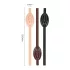 Lovetoy - canudo pênis - kit com cores variadas (natural, marrom, preto)