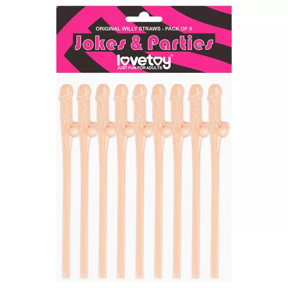 Lovetoy - canudo formato pênis realístico - cor natural