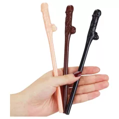   Lovetoy - canudo pênis realístico - cor natural/marrom/preto