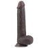 Lovetoy Sliding-Skin - Dildo Duplo 23cm (Marrom)