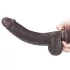Lovetoy Sliding-Skin - dildo de dupla camada - 23 cm (castanho)