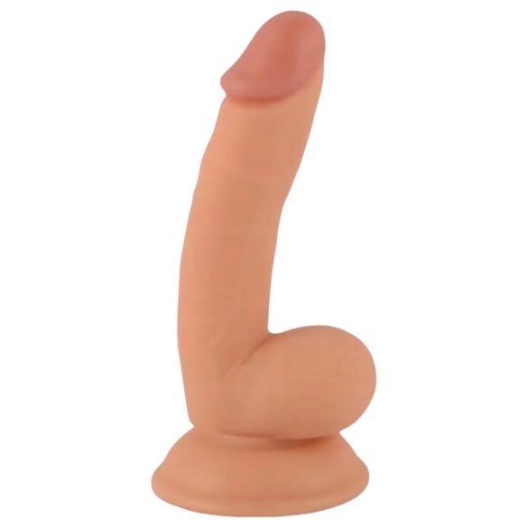 Mr. Rude - Dildo Realista com Ventosa e Escroto - 18cm (natural)
