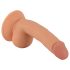 Mr. Rude - Dildo Realista com Ventosa e Escroto - 18cm (natural)