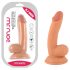 Mr. Rude - Dildo Realista com Ventosa e Escroto - 18cm (natural)