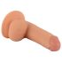 Mr. Rude - Dildo Realista com Ventosa e Escroto - 18cm (natural)