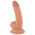 Mr. Rude - Dildo Realista com Ventosa e Escroto - 18cm (natural)