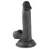 Sr. Atrevido - Dildo realista com ventosa 17 cm (preto)