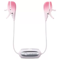   Lovense Gemini - Vibrador de mamilos com pinça controlado por app (rosa)