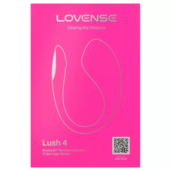 Lovense Lush 4 - Ovo vibratório controlado por aplicativo (rosa)