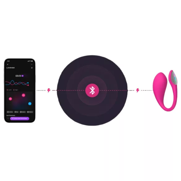 Lovense Lush 4 - Ovo vibratório controlado por aplicativo (rosa)