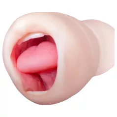   Copo Tracy's Dog - masturbador oral realista com dentes (cor de pele)