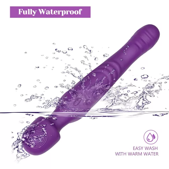 Tracy's Dog - vibrador massageador pulsatório - silicone roxo