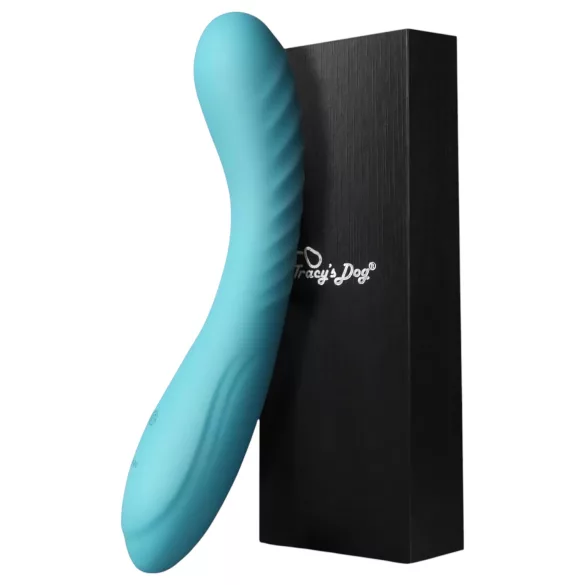 Tracy's Dog - vibrador ponto G recarregável - silicone turquesa