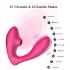 Tracy's Dog 2 - vibrador sugador 2 em 1 - silicone rosa