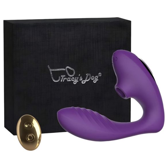 Tracy's Dog 2 - Vibrador 2 em 1 com Ondas de Ar (Roxo)