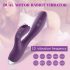 Vibrador coelho submersível Tracy's Dog com estimulador lilás