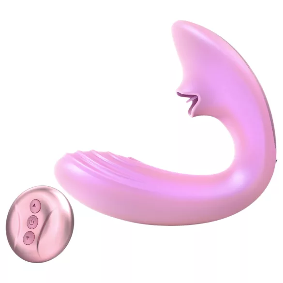 Tracy's Dog OG Lick - vibrador de ponto G e estimulador de clitóris (rosa)