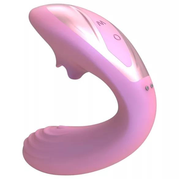 Tracy's Dog OG Lick - vibrador de ponto G e estimulador de clitóris (rosa)