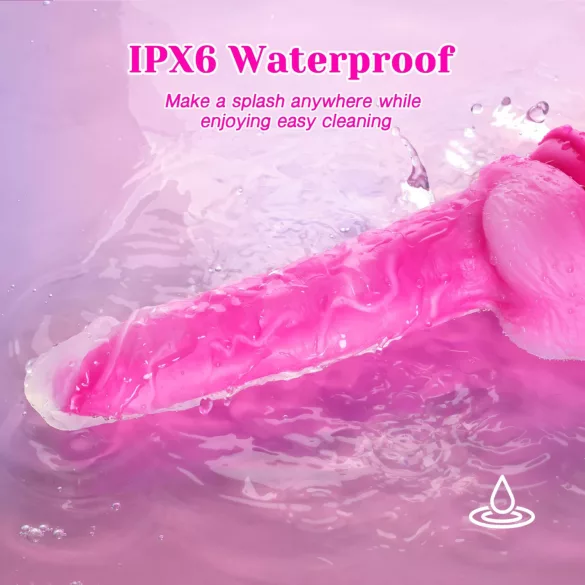 Tracy's Dog Jelivoy-Mid - vibrador realista - 20 cm (cor-de-rosa)