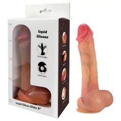   FeelSkin - dildo com escroto ultra realista - cor natural (21 cm)