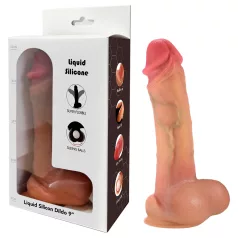 FeelSkin - dildo ultrarrealista (cor de pele, 21 cm)
