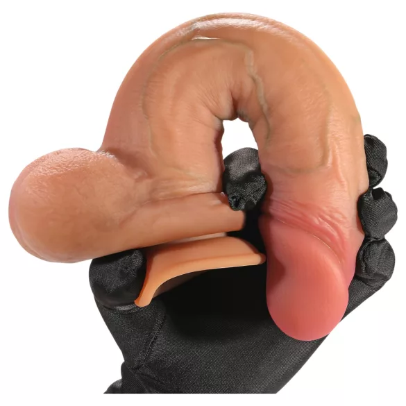 FeelSkin - dildo ultra-realista com testículos (natural, 20,5 cm)
