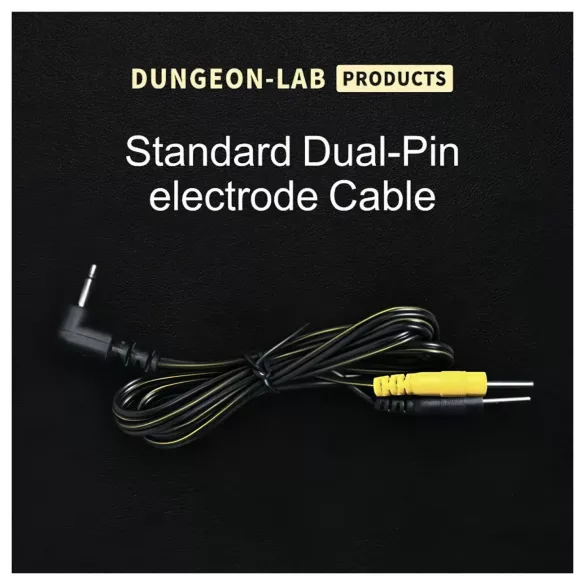 DG-LAB - cabo de eletrodo de jack de 2,5 mm para pinos de 2 mm (preto)