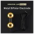 DG-LAB BiPolar B - elétrodo metálico bipolar em forma de ampulheta (dourado)