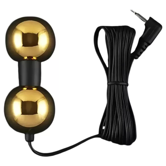 DG-LAB BiPolar B - elétrodo metálico bipolar em forma de ampulheta (dourado)