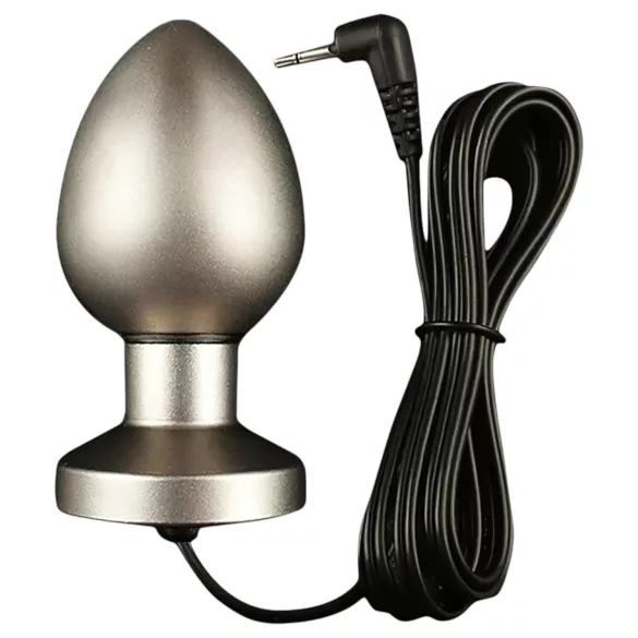 DG-LAB Aço Fosco - plug anal elétrico bipolo em aço (prateado)
