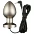 DG-LAB Aço Fosco - plug anal elétrico bipolo em aço (prateado)