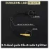 DG-LAB - divisor de eletrodo de ficha de 2,5 mm para 2 mm (preto)