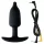 DG-LAB - plug anal de silicone condutivo bipolar (preto)