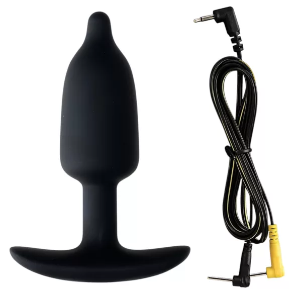 DG-LAB - plug anal de silicone condutivo bipolar (preto)