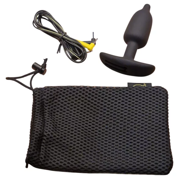 DG-LAB - plug anal de silicone condutivo bipolar (preto)