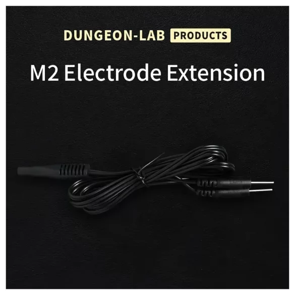 DG-LAB - Cabo extensor e divisor de eletrodo de 2 mm (preto)