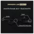 DG-LAB - Cabo extensor e divisor de eletrodo de 2 mm (preto)